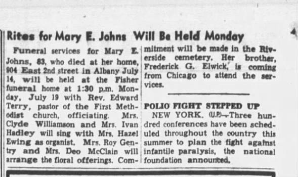 It’s a different Mary E Johns 07-15-1948